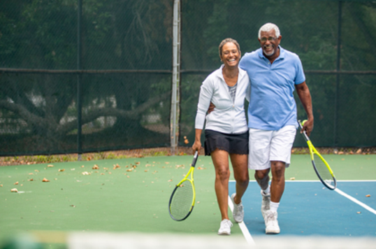 Tennis couple